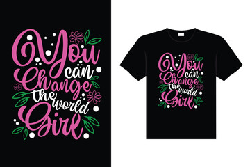 International Women's stickers lettering typography t-shirt design