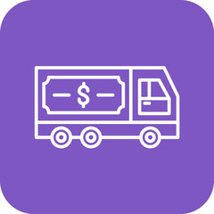 Cash Transfer Vehicle Icon