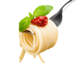 Spaghetti tomato sauce and parsley