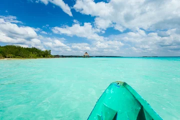Foto op Canvas Beautiful lagoon Bacalar in Mexico © sitriel