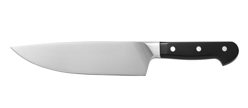 Chef's kitchen knife isolated on white background, including clipping path