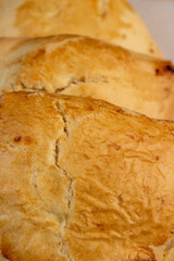 Sweet pastries made of shortbread dough and white cheese fillings