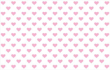 Pink hearts illustration on a white background design