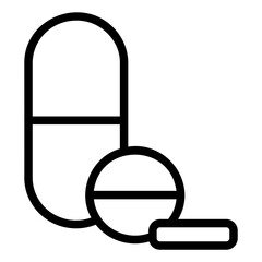 vitamin line icon