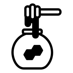 honey glyph icon