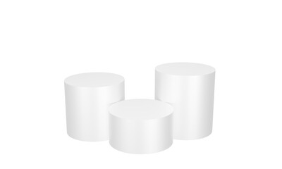 White stone platform product 3d png background display platform stage scene with blank presentation design beauty advertising stand or empty marble pedestal and rock showcase placement concept