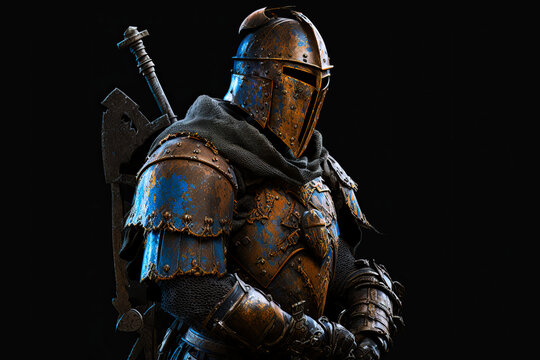 knight in a rusty armour