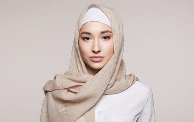 beautiful young woman. beauty girl in hijab