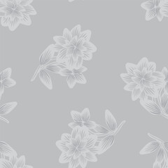 Oriental Floral Seamless Pattern Design