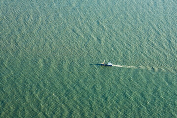 Areal view of The Netherlands. Seen from the sky. Photographed from a plane.