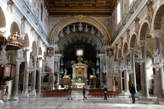 Santa Maria in Aracoeli's church, Rome. Italy.  31.07.2018