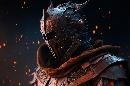 knight in a rusty armour
