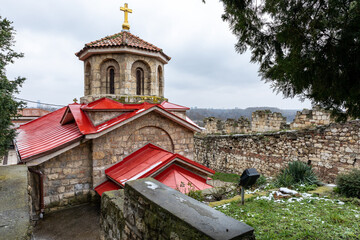 Fototapeta na wymiar Saint Petka Church in Belgrade Fortress in Kalemegdan park in Belgrade, capital of Serbia.