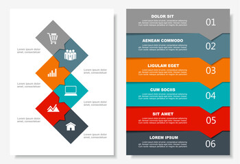 Infographic design template with place for your data. Vector illustration. - obrazy, fototapety, plakaty