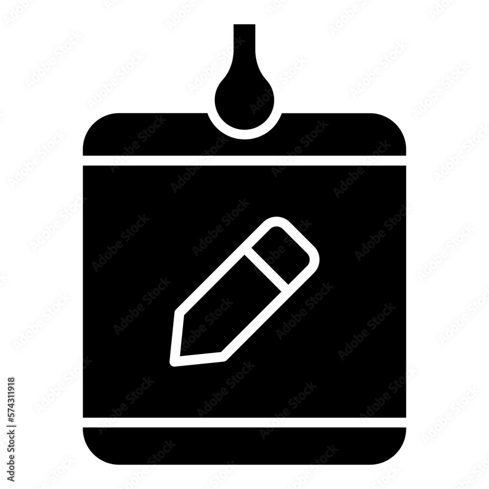 Sticker edit notepad icon