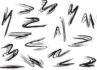 Grunge Ink Dry Brush Abstract Texture