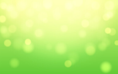 Fototapeta premium Nature green bokeh soft light abstract background, Vector eps 10 illustration bokeh particles, Background decoration