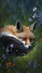 red fox vulpes made with Generative AI
