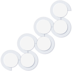 Elegant simple refined infographic blank template label and icon