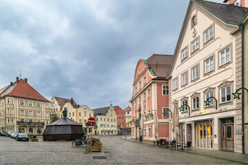 Fototapeta na wymiar Main square in Eichstatt, Germany