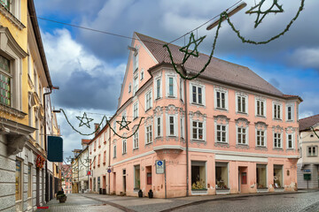 Fototapeta na wymiar Street in Eichstatt, Germany