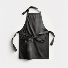 Black apron, apron mockup, Generative Ai