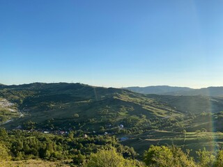 Carpathian Mountains in Romania Campulung Muscel