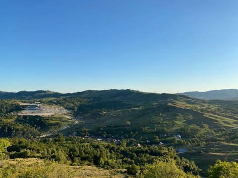 Carpathian Mountains in Romania Campulung Muscel
