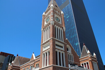 Fototapeta na wymiar town hall in perth (australia)