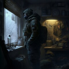 Military in the winter