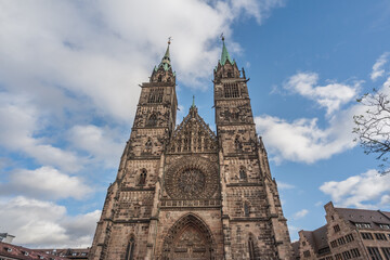 Fototapeta premium St. Lorenz Church (Lorenzkirche) - Nuremberg, Bavaria, Germany