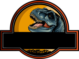 illustration Dinosaur T-Rex dinosaur vector design logo - 574320771