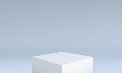 Background 3d rendering scene with podium in square shape, minimal product display simulating geometric shape scene and object. 3D illustration