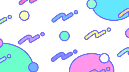 Retro Pop 80's Pattern Wallpaper⭐︎