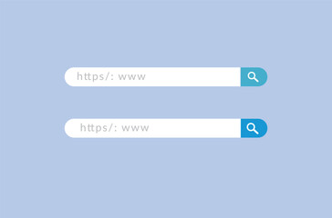 Obraz premium Search bar, Web Search button concept, Searching internet field, vector computer address symbol of text web form templates