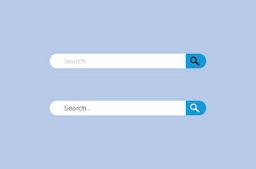 Fototapeta premium Search bar, Web Search button concept, Searching internet field, vector computer address symbol of text web form templates