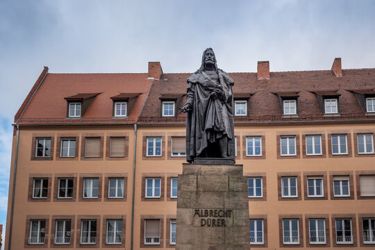 Albrecht Durer Statue - Nuremberg, Bavaria, Germany
