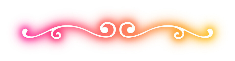 Set of line design neon