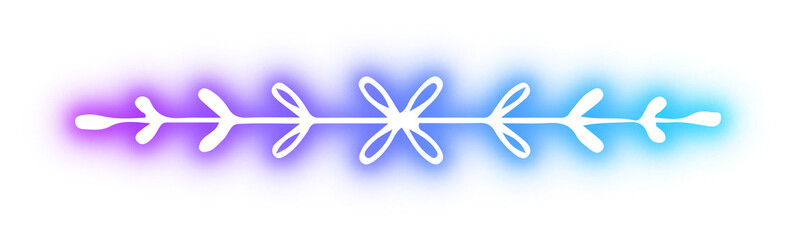 Set of line design neon