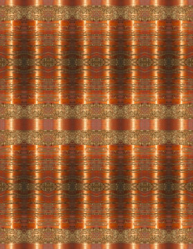 Background and seamless pattern of shiny brown-red Maak bird cherry bark