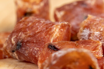 Dried chicken sausage with dried tomatoes