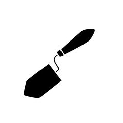 Trowel icon vector. Putty knife illustration sign. spatula symbol or logo. 