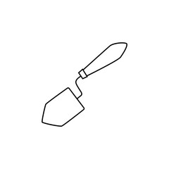 Trowel icon vector. Putty knife illustration sign. spatula symbol or logo. 