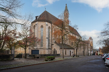 Fototapeta na wymiar Franciscan Church (Franziskanerkirche) - Rothenburg ob der Tauber, Bavaria, Germany