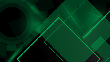 Vector hi-tech concept against dark green background. Vector futuristic design.