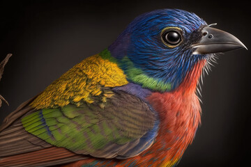 The painted bunting (Passerina ciris) is a species of bird in the cardinal family, Cardinalidae. It is native to North America.