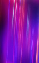 Dark fractal, abstract background. Bright neon lines, waves. Blurred laser shapes