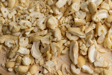 Peeled hard dried cashew nuts