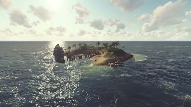 Pirate Island 3D Video Animation