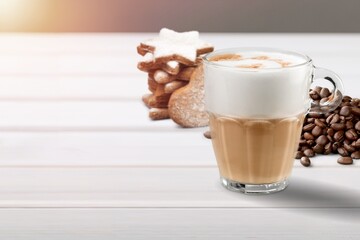 hot tasty aroma cup of coffee
